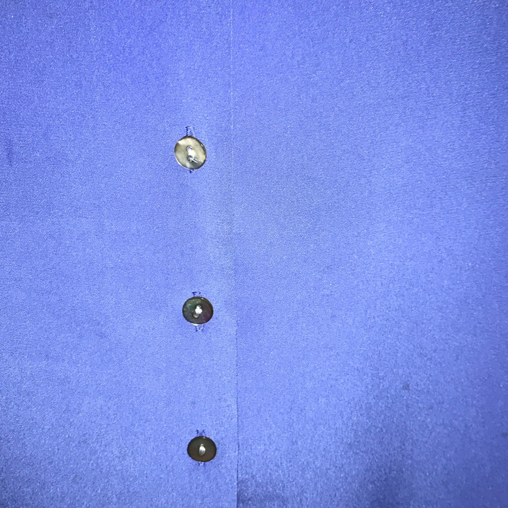 Liz Claiborne Royal Blue Button-Down Shirt - Picture 4 of 6
